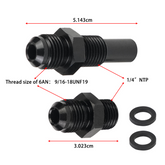 6 AN x 1/4NPS Transmission Oil Cooler Adapter Fittings For GM 1997-2007 4L80E (Pack Of 2)